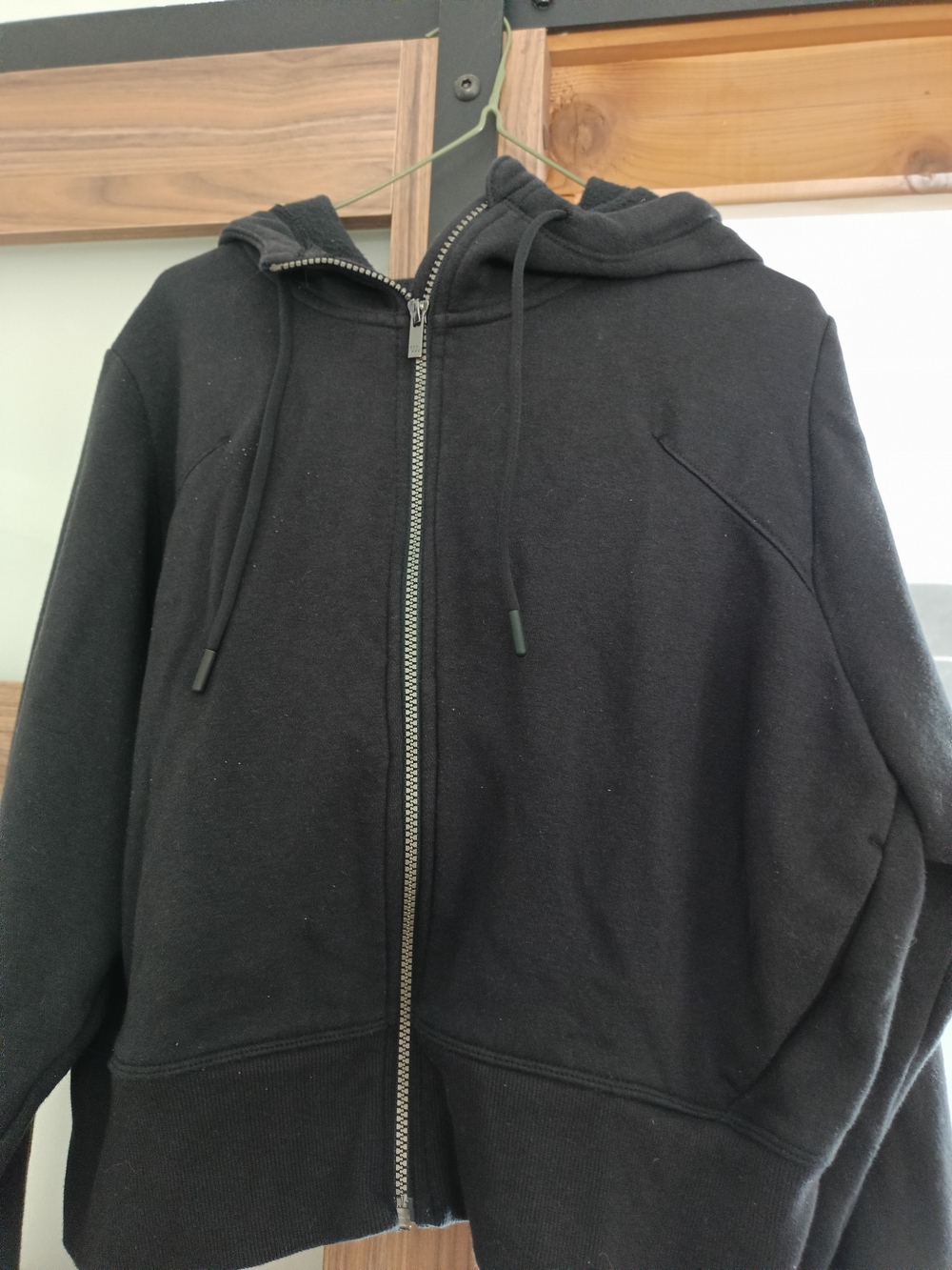 all in motion Black Full-Zip Hooded Sweat Jacket